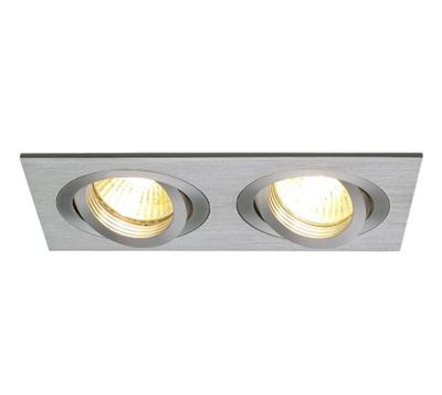 NEW TRIA 2 GU10 SQUARE alu geb. 2xGU10 klemv.
