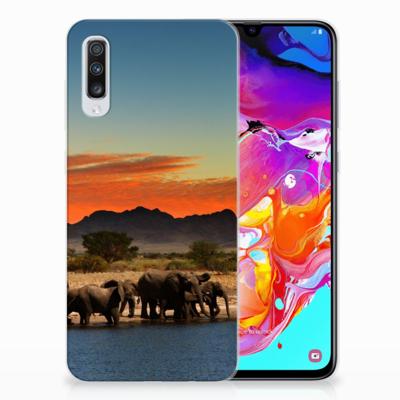 Samsung Galaxy A70 | TPU Hoesje | Olifanten