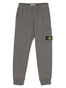 Stone Island Junior pantalon de jogging à lien de resserrage - Gris