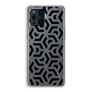 Crazy pattern: Oppo Find X3 Pro Transparant Hoesje