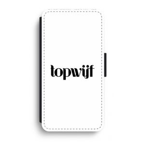 Topwijf Wit: iPhone XR Flip Hoesje