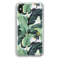 Bananenbladeren: iPhone XS Transparant Hoesje Bananenbladeren: iPhone XS Transparant Hoesje