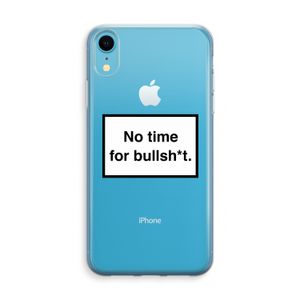 No time: iPhone XR Transparant Hoesje