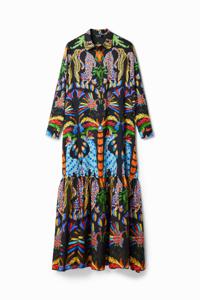 Maxi-overhemdjurk Stella Jean - BLACK - M