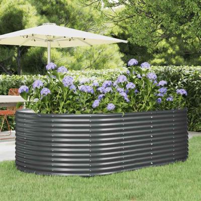 Plantenbak 212x140x68 cm gegalvaniseerd staal antracietkleurig