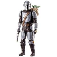 28 cm grote Mandalorian-actiefiguur met geluidseffecten, interactief speelgoed van Star Wars: The Mandalorian & Grogu, geschikt voor kinderen vanaf 4 jaar.