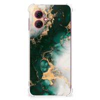 Anti-Shock Hoesje voor Motorola Moto G55 Marmer Groen