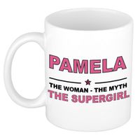 Pamela The woman, The myth the supergirl cadeau koffie mok / thee beker 300 ml - thumbnail