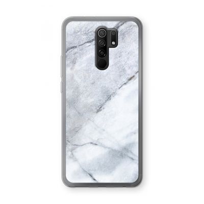 Witte marmer: Xiaomi Redmi 9 Transparant Hoesje