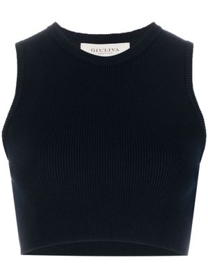 Giuliva Heritage haut crop The Alex - Bleu