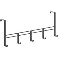 Metaltex deurkapstok 38x15x4.5 cm zwart