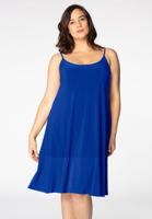 Yoek Dress spaghetti straps | Blauw | Maat 42/44