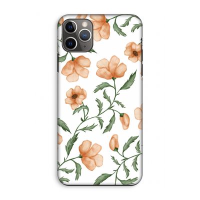 Peachy flowers: iPhone 11 Pro Max Tough Case