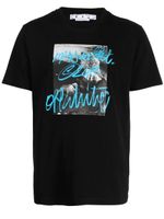 Off-White t-shirt imprimé à col rond - Noir