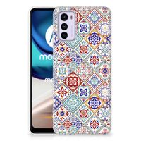 Motorola Moto G42 TPU Siliconen Hoesje Tiles Color