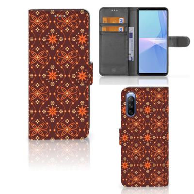 Sony Xperia 10 III | Telefoon Hoesje | Batik Brown