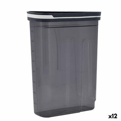 Tin Quid City Met deksel Dispenser 2,7 L Grijs Plastic (12 Stuks)