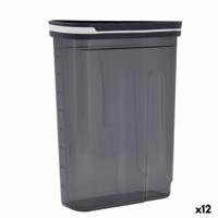 Tin Quid City Met deksel Dispenser 2,7 L Grijs Plastic (12 Stuks)