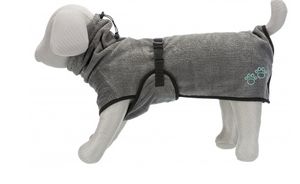 TRIXIE 23574 accessoire voor huisdierenbaden 1 stuk(s) Grijs Katoen, Polyester Hond Badhanddoek