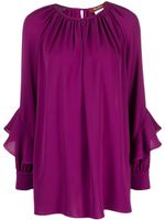 Max Mara blouse Ombrosa à volants - Rose