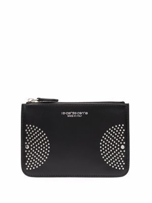 10 CORSO COMO portefeuille à détails de clous - Noir