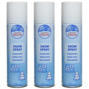 Sneeuwspray - 3x - wit - 150 ml - spuitsneeuw - kunstsneeuw - nepsneeuw - sneeuw decoratie