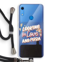 Pizza is the answer: Huawei Y6s Transparant Hoesje met koord