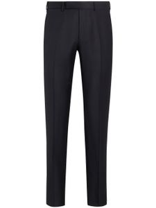 Zegna pantalon de costume en laine - Noir