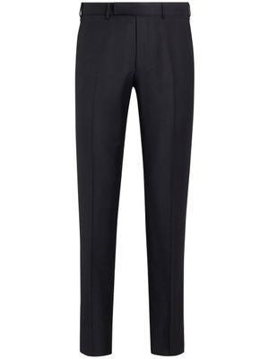 Zegna pantalon de costume en laine - Noir