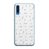 Hipster stripes: Samsung Galaxy A50 Transparant Hoesje