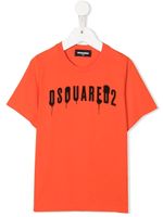 DSQUARED2 KIDS t-shirt Spray à logo imprimé - Orange