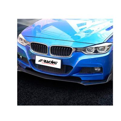 Simoni Racing Universele voorspoiler 'Lip Splitter' - 3-delig - ABS Zwart SRUB