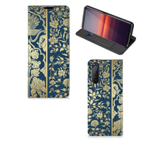 Sony Xperia 5 II Smart Cover Beige Flowers