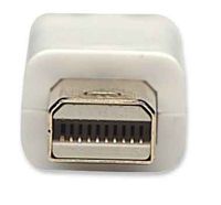 Manhattan 324557 DisplayPort-kabel Mini-displayport Aansluitkabel Mini DisplayPort-stekker, Mini DisplayPort-stekker 1.00 m Wit Vergulde steekcontacten - thumbnail