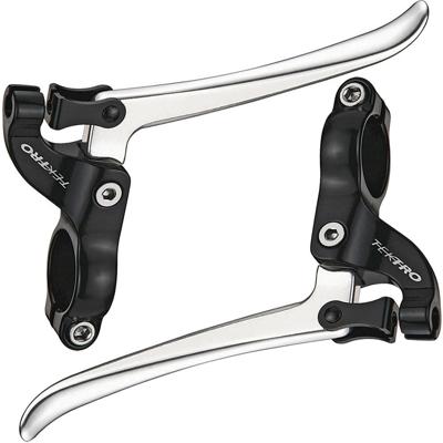 Tektro Remgreepset canti/caliper l+r fl750 zw./zilver 22.2mm