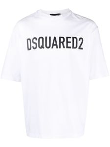 DSQUARED2 logo-print cotton T-shirt - Blanc