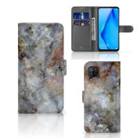 Huawei P40 Lite | Bookcase | Marmer Grijs