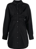 Alexander Wang robe-chemise à design drapé - Noir