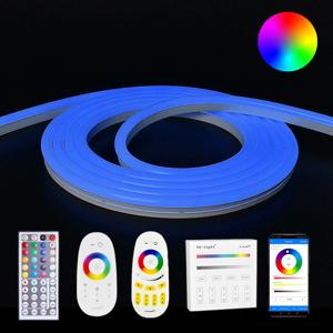 2 meter RGB neon led flex maxi rond - complete set neon verlichting