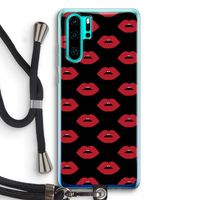 Lips: Huawei P30 Pro Transparant Hoesje met koord Lips: Huawei P30 Pro Transparant Hoesje met koord