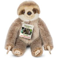 Knuffeldier Luiaard - zachte pluche stof - premium kwaliteit knuffels - grijs/bruin - 22 cm