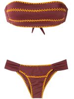 Brigitte bikini à détails au crochet - Rouge