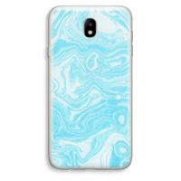 Waterverf blauw: Samsung Galaxy J7 (2017) Transparant Hoesje Waterverf blauw: Samsung Galaxy J7 (2017) Transparant Hoesje