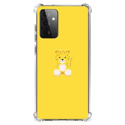 Samsung Galaxy A72 4G/5G Stevig | Bumper Hoesje | Baby Leopard Samsung Galaxy A72 4G/5G Stevig | Bumper Hoesje | Baby Leopard