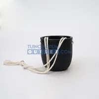 Hangpot nevada d13h12.5cm zwart - thumbnail