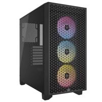 Case PC - CORSAIR - 3000D RGB AIRFLOW - Mid-tower ATX - 3 ventole AR120 RGB - Nero - (CC-9011255-WW)