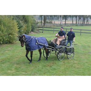 Ideal Equestrian waterafstotende mendeken blauw maat:135 / 6'1