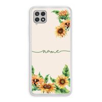 Zonnebloemen: Samsung Galaxy A22 4G Transparant Hoesje