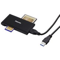 Hama 00181018 geheugenkaartlezer USB 3.2 Gen 1 (3.1 Gen 1) Zwart - thumbnail