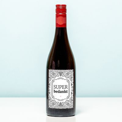 Wijnfles Super Bedankt - Rood (Merlot)